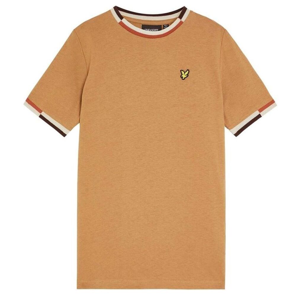 Lyle & Scott Childrens/Kids Textured Regular T-Shirt / Tigers Eye